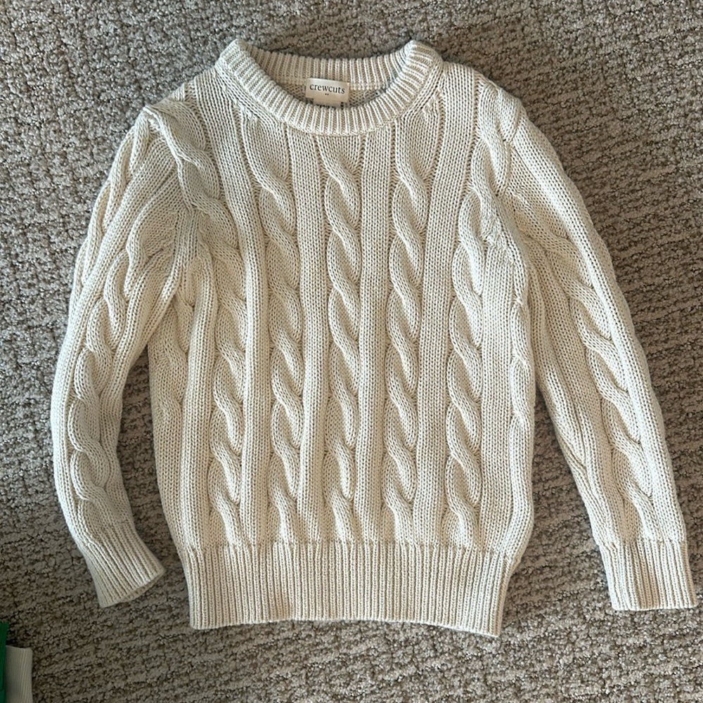 Crewcuts cable knit sweater